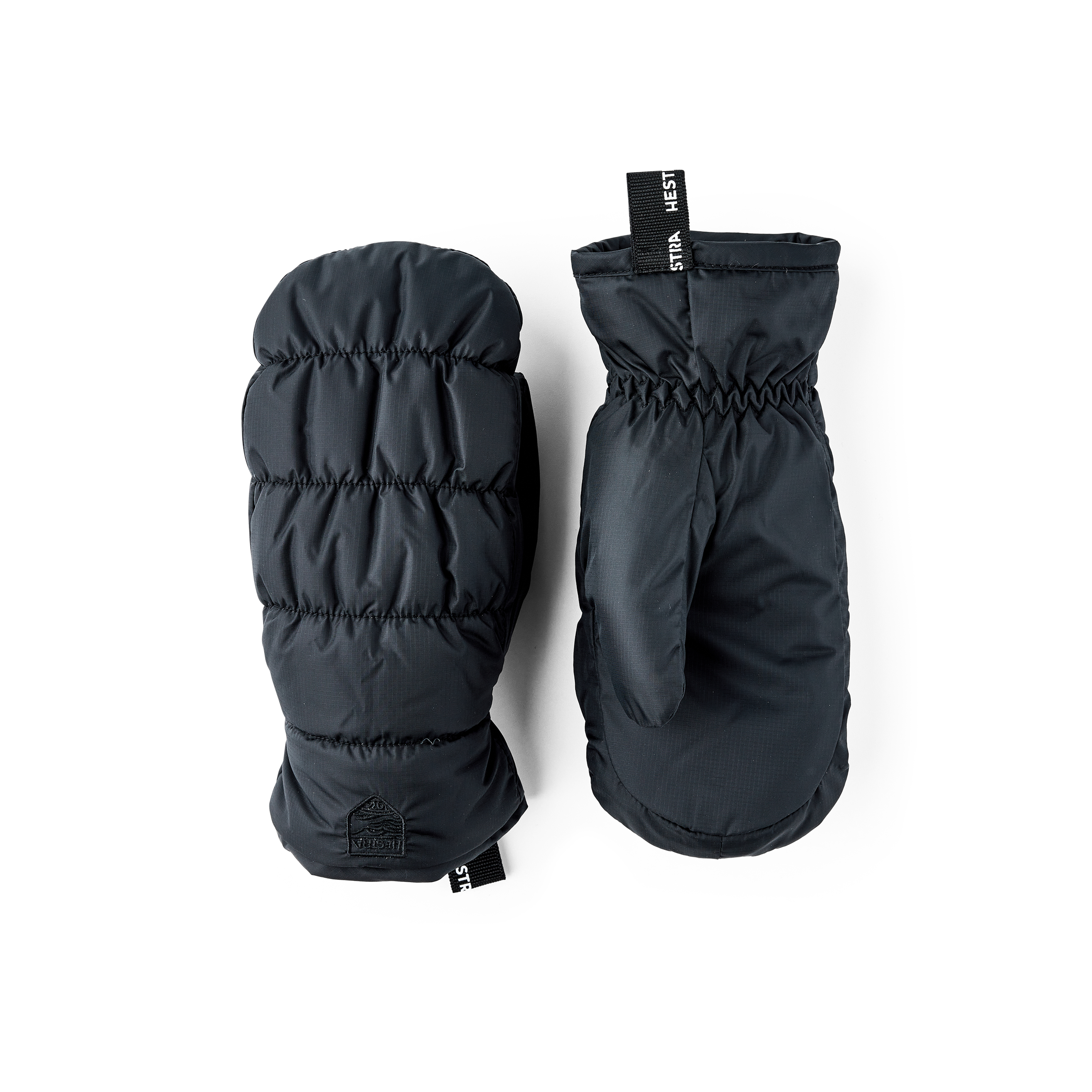 Black fabric mitten