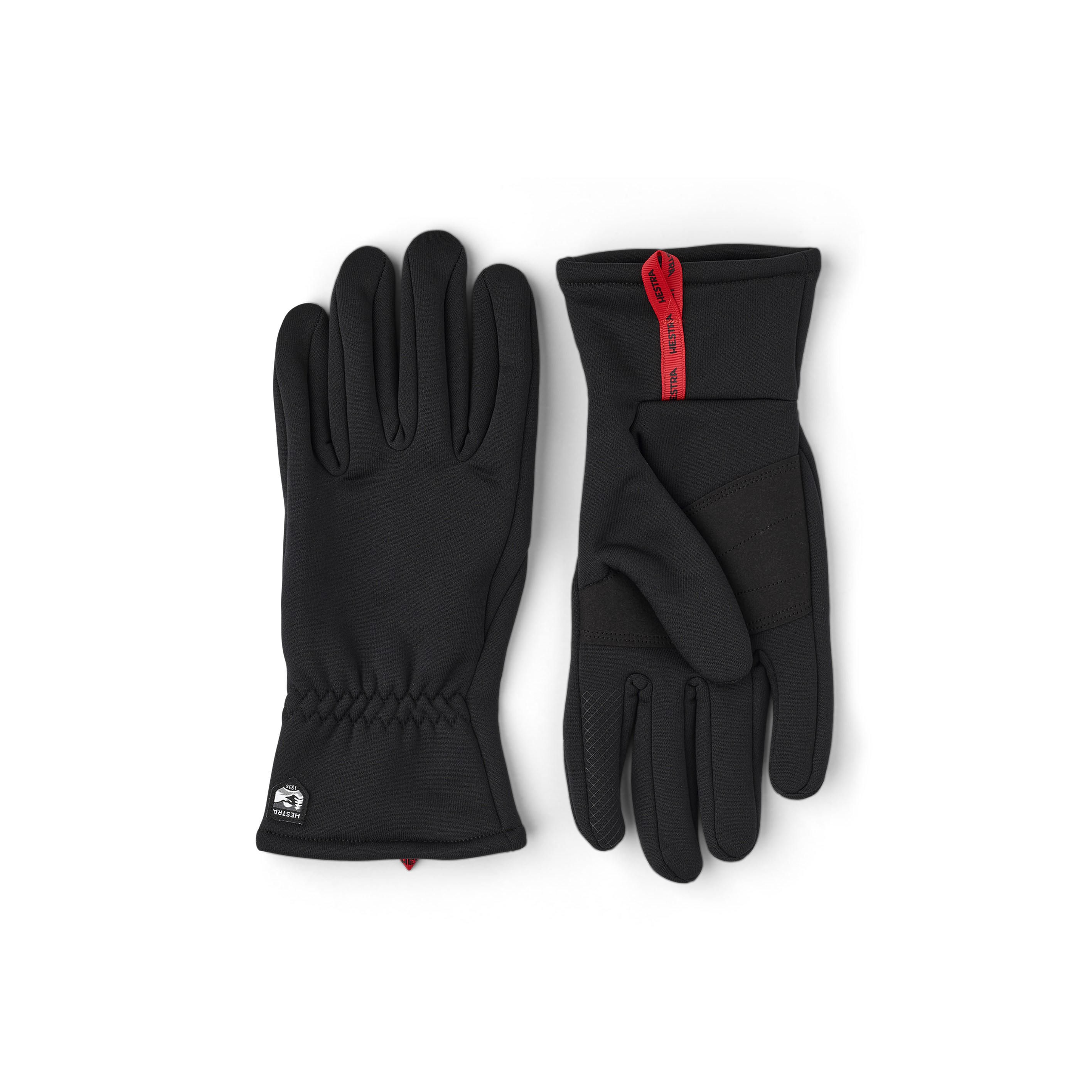Black fleece inner glove with touch function